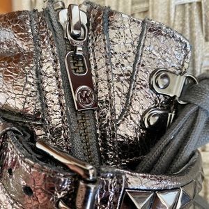 Lightly worn silver Michael Kors high tops